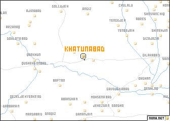 map of Khātūnābād