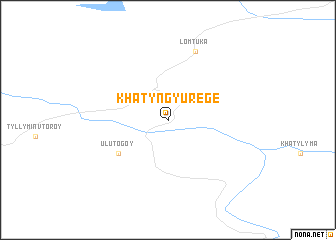 map of Khatyng-Yurege