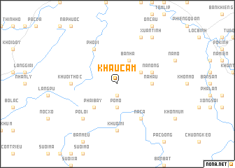 map of Khau Cam