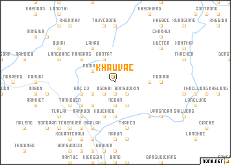 map of Khâu Vác