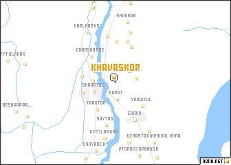 map of Khavaskor