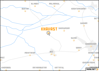 map of Khavast