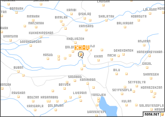 map of Khāv