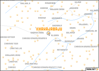 map of Khawāja Bāju