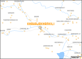 map of Khawāja Khān Kili