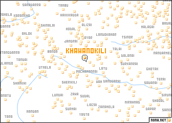 map of Khawano Kili