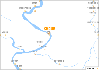 map of Khawe