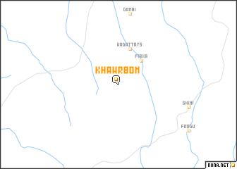 map of Khawr Bom