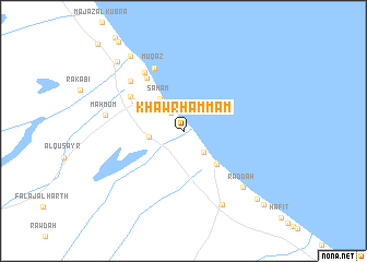 map of Khawr Ḩammām