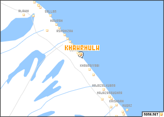 map of Khawr Ḩulw