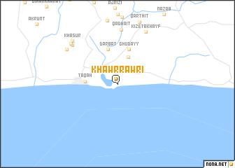 map of Khawr Rawrī