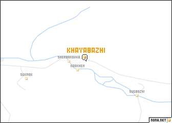 map of Khaya-Bazhi