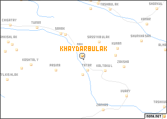 map of Khaydarbulak