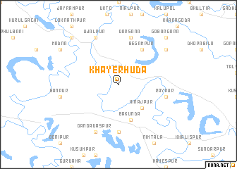 map of Khayerhuda