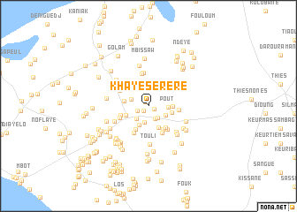 map of Khaye Sérère