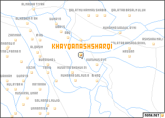 map of Khayqān ash Sharqī