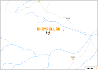 map of Khayr Allāh