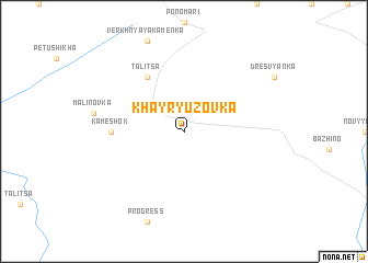 map of Khayryuzovka