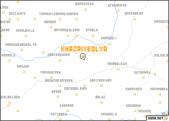 map of Khazā\