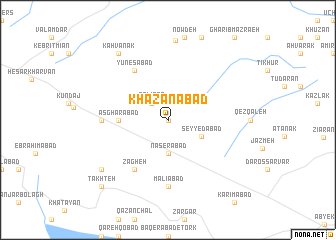 map of Khazānābād