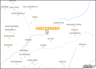 map of Khāz-e Bahārī