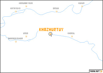 map of Khazhurtuy
