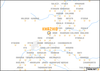 map of Khaziko