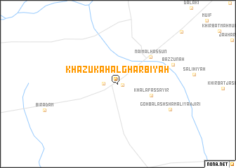 map of Khāzūkah al Gharbīyah