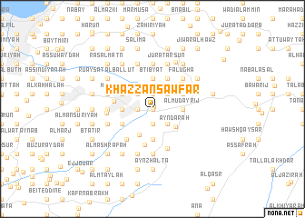 map of Khazzān Şawfar