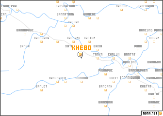 map of Khê Bố