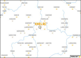 map of Khê Lac