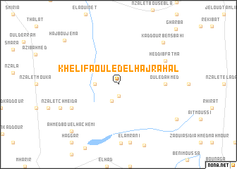 map of Khelifa Ouled el Haj Rahal