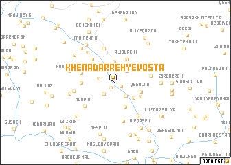 map of Khenā Darreh-ye Vosţá
