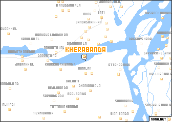 map of Khera Bānda