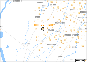 map of Khera Bhāu
