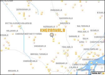 map of Kherānwāla