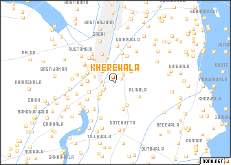 map of Kherewāla