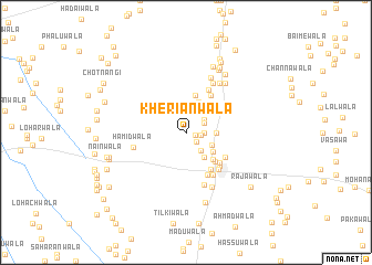 map of Kheriānwāla