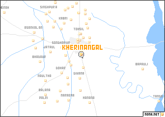 map of Kheri Nāngal
