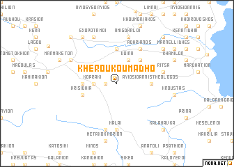 map of Kheroukoúmadho