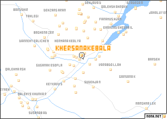 map of Khersānak-e Bālā