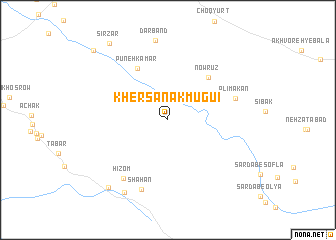 map of Khersānak Mūgū\