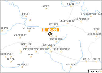 map of Khersān