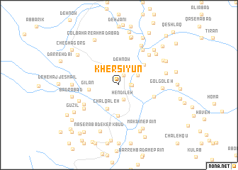 map of Khersīyūn