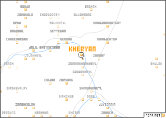 map of Kheryān
