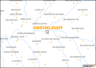 map of Kherza el Aguef