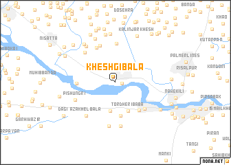 map of Kheshgi Bāla