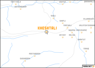 map of Kheshtalī