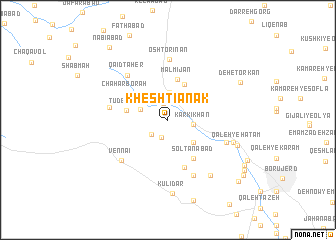 map of Kheshtīānak