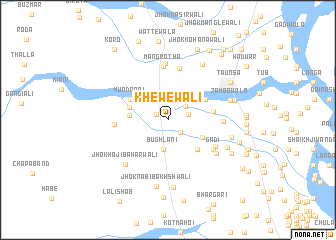 map of Khewewāli